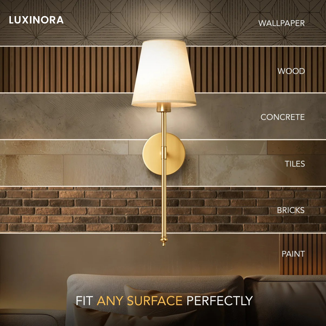 Wireless Luxinora™ Wall Sconces (Pack of 2)