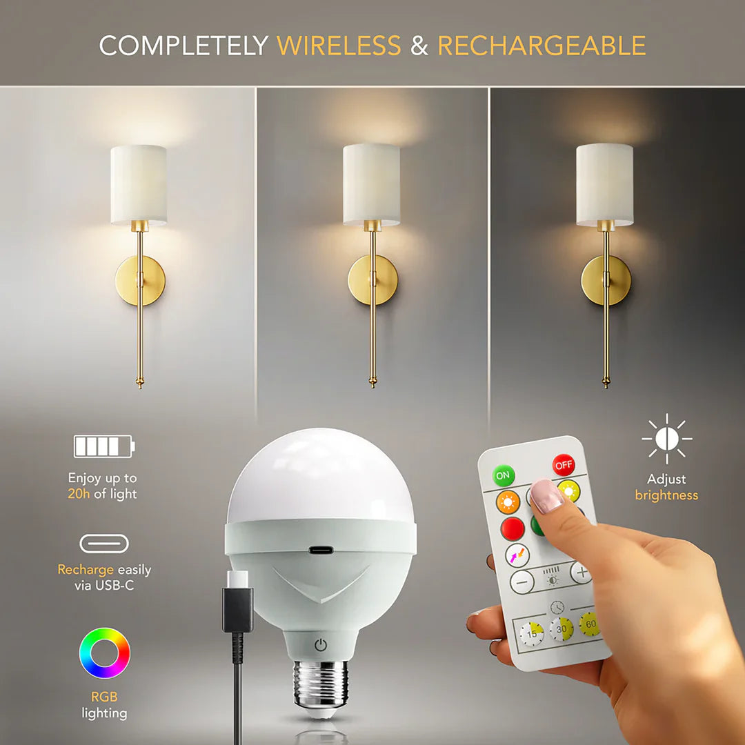 Wireless Luxinora™ Wall Sconces (Pack of 2)