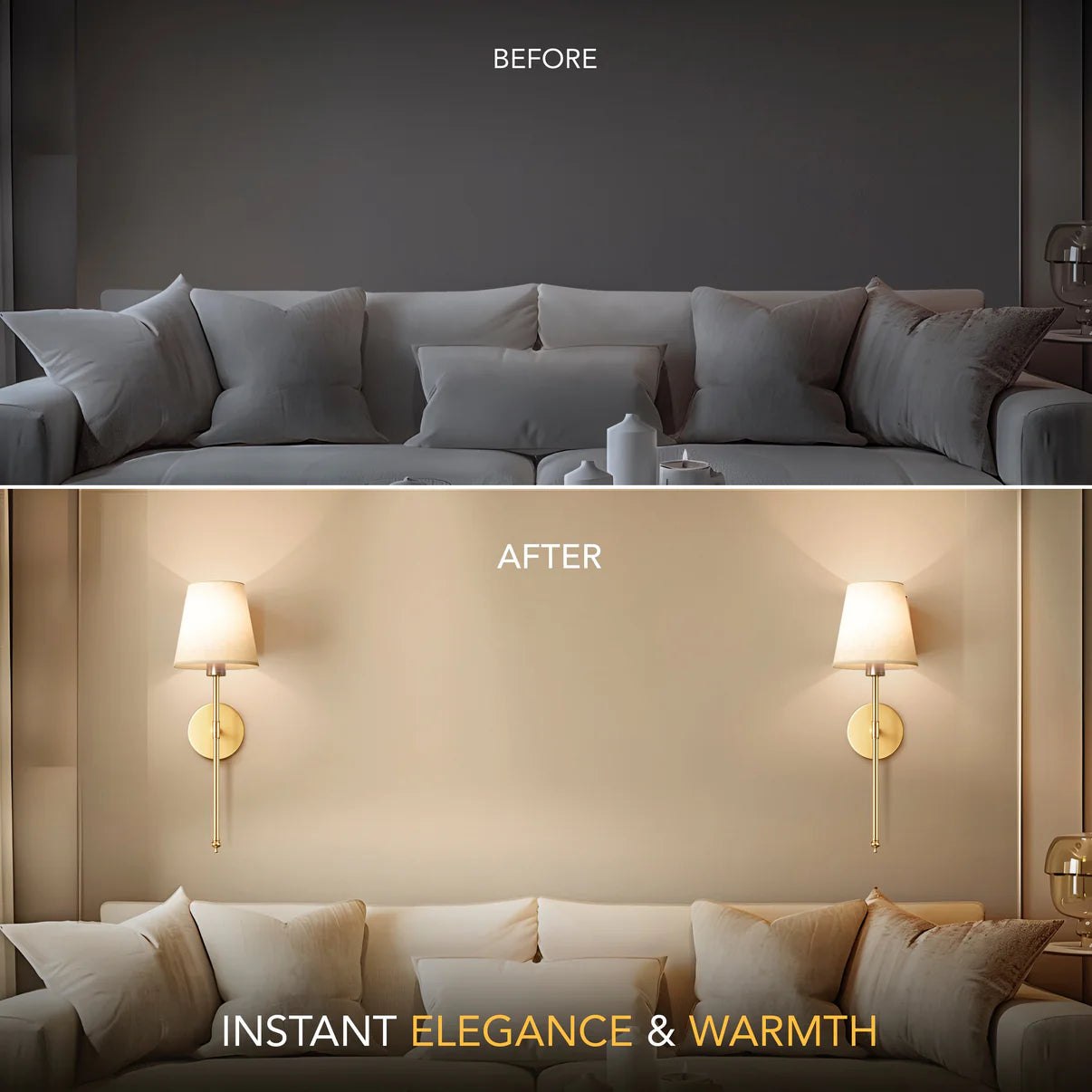 Wireless Luxinora™ Wall Sconces (Pack of 2)