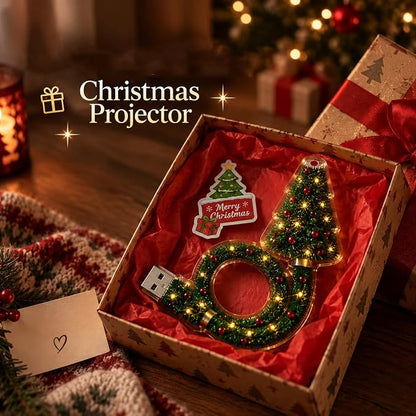 Christmas projector in its gift box