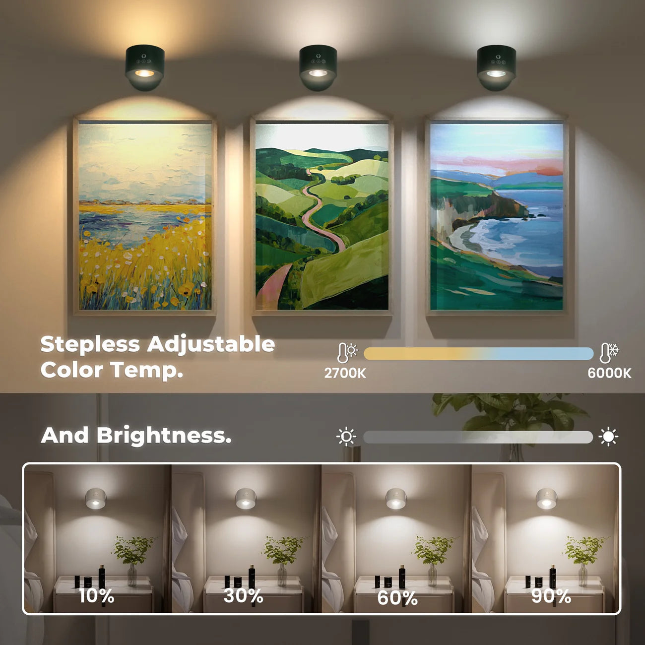 Wireless LED Wall Light