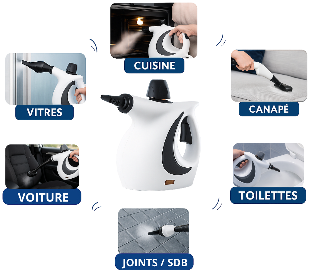 PureSteam Pro multi-surface deep cleaning benefits banner