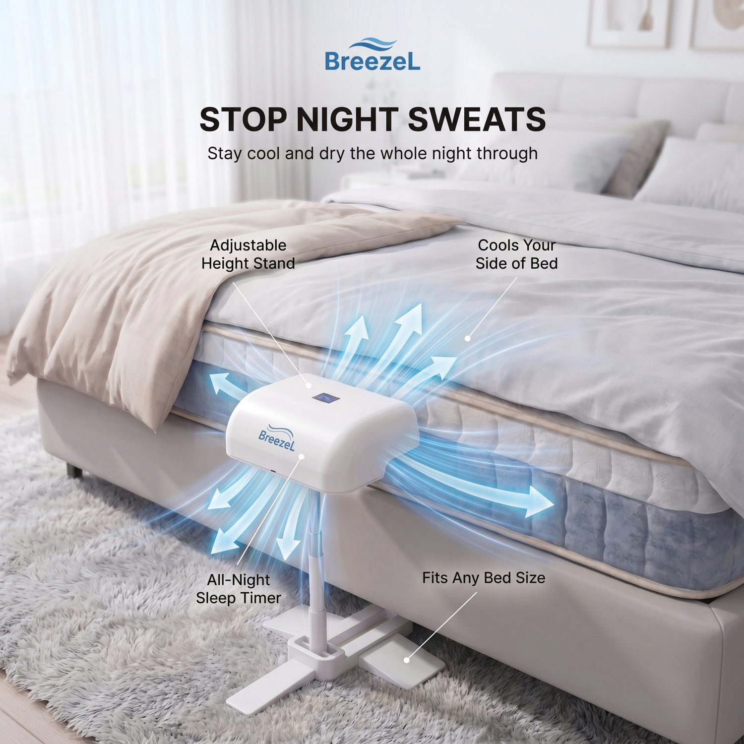 Luxinora Bed Cooling Fan
