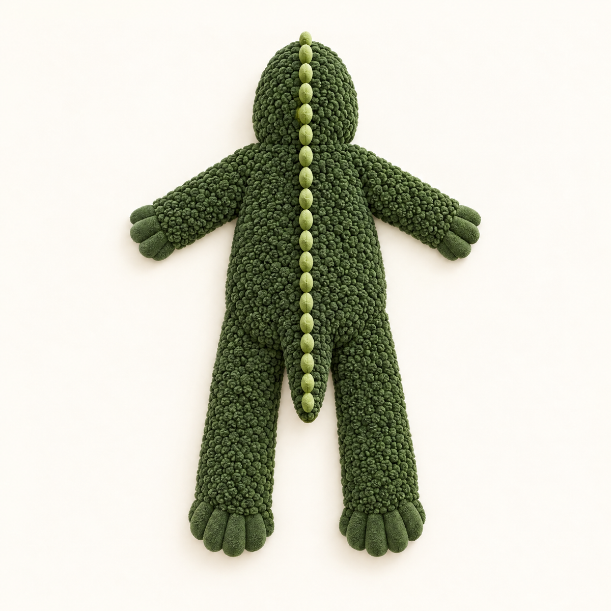 Baby dino romper, back