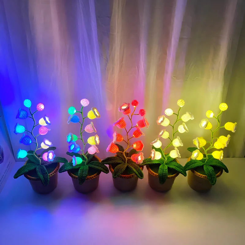 Lily Bloom™ – Floral Crochet Lamp